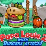 Игра Папа Луи 2 - Атака Гамбургеров Игра Папа Луи 2 - Атака Гамбургеров