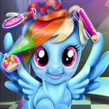Игра Пони: Прическа для Радуги Дэш