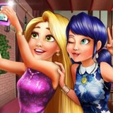 Игра Леди Баг и Рапунцель: Селфи в Париже Леди Баг и Рапунцель: Селфи в Париже