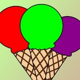 Игра Раскрась Мороженое Раскрась Мороженое