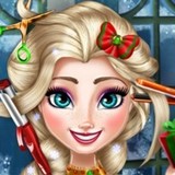 Игра Рождественская Причёска Эльзы