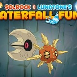 Игра Solrock и Lunatone: Приключения на Водопадах Игра Solrock и Lunatone: Приключения на Водопадах