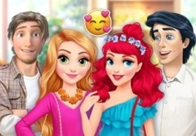 Игра Ариэль и Рапунцель: Совместный Праздник Игра Ариэль и Рапунцель: Совместный Праздник