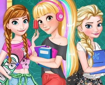 Игра Диснеевские Девочки Вернулись в Школу