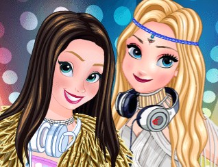 Игра Анна и Эльза Диджеи Игра Анна и Эльза Диджеи