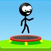 Игра Стикмен: Батут