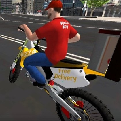 Игра Мотоциклы: Доставка Пиццы Игра Мотоциклы: Доставка Пиццы