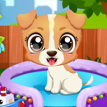 Игра Уход за Веселым Щенком Игра Уход за Веселым Щенком