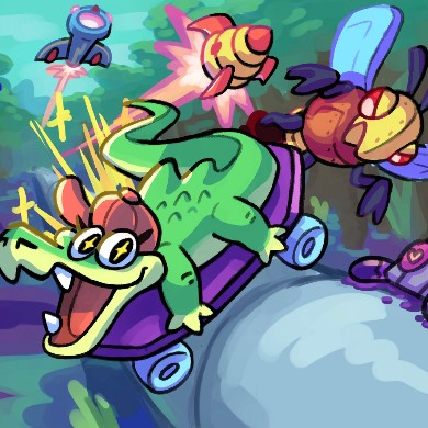 Игра Скейтер Аллигатор