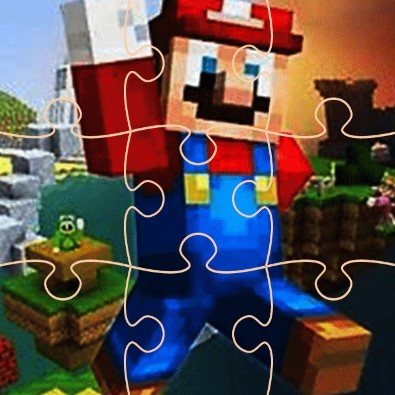 Игра Пазлы Марио Майнкрафт