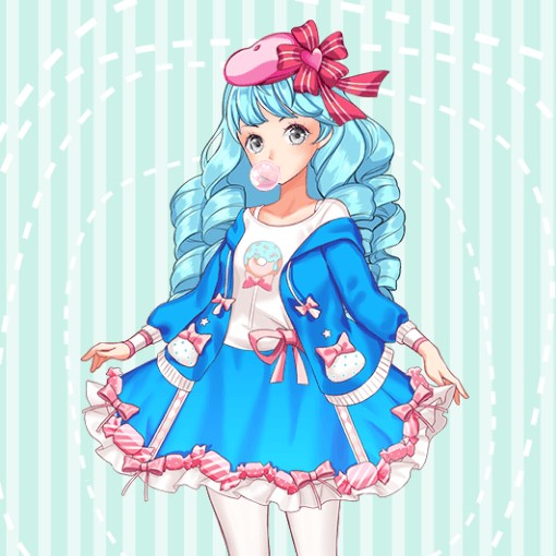 Игра Конфетное Аниме: Одевалка