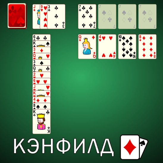 Игра Пасьянс Кэнфилд Игра Пасьянс Кэнфилд