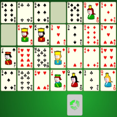 Игра Пасьянс Коврик 52 Карты
