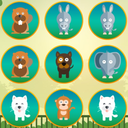 Игра Мемори Игра Животные