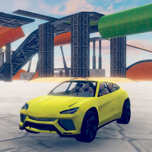 Игра Безумные Автомобильные Трюки на Небесах
