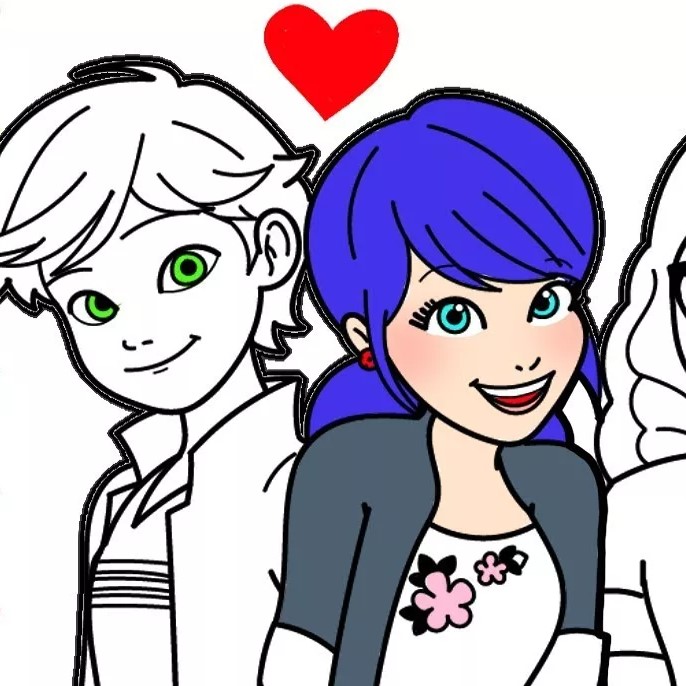 Игра Леди Баг и Супер Кот: Раскраски