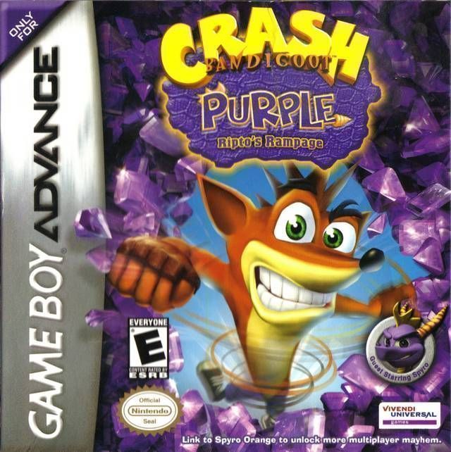 Игра Крэш Бандикут: Пурпур Рипто Рампадж / Gameboy Advance