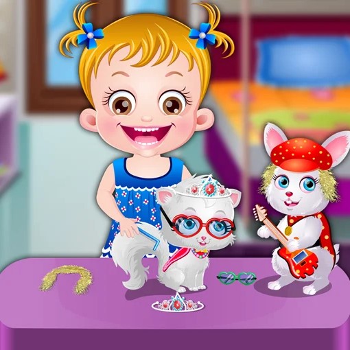 Игра Малышка Хейзел: Вечеринка Для Домашних Животных