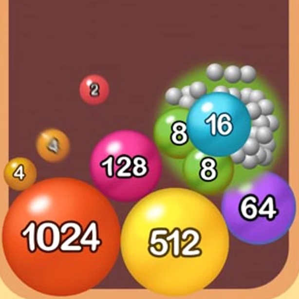 Игра 2048: Мячи