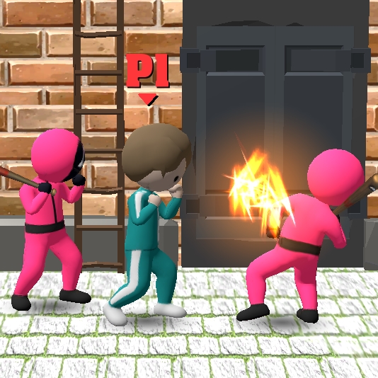 Игра Игра в Кальмара: Мультиплеер Драки