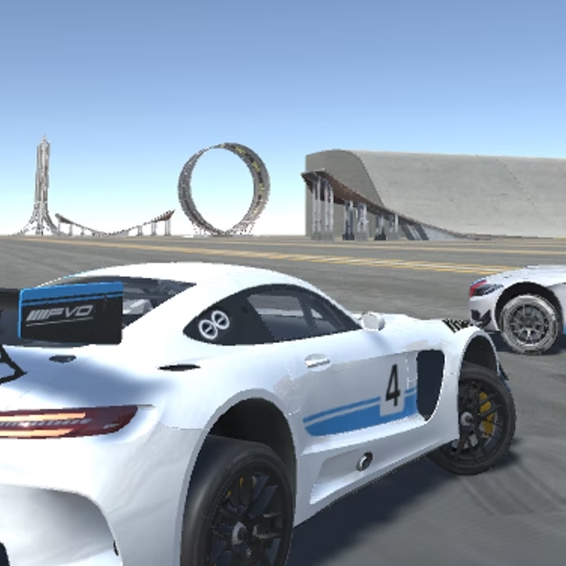 Игра Сумасшедшие Трюковые Автомобили Мультиплеер