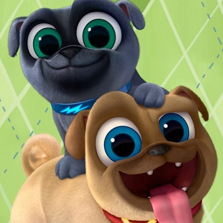 Игра Дружные Мопсы: Щенки на Задании