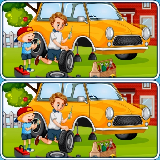 Игра Найди Отличия: Автомобильный Гараж