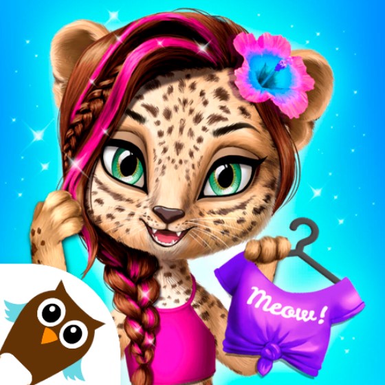 Игра Летний Макияж Животных Джунглей