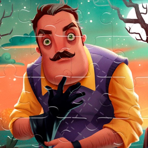 Игра Привет Сосед: Пазлы