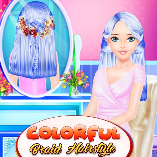 Игра Создание Прически Из Разноцветных Кос Игра Создание Прически Из Разноцветных Кос