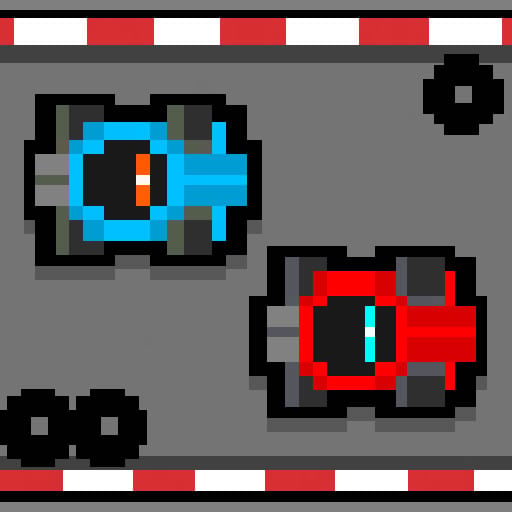 Игра Пиксельный Картинг на 2 Игрока