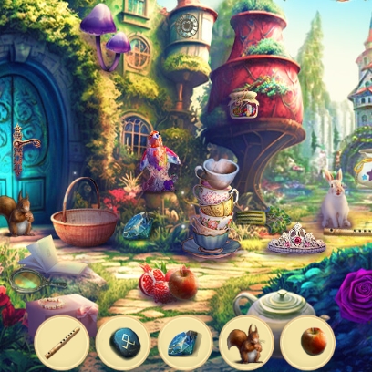 Игра Поиск Предметов: Страна Чудес