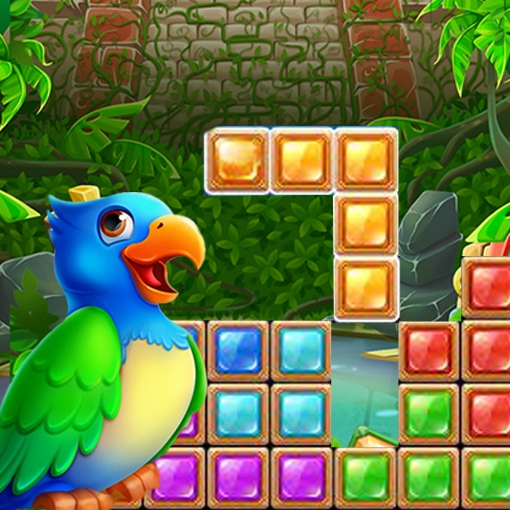 Игра Головоломка Блоков Джунглей Игра Головоломка Блоков Джунглей