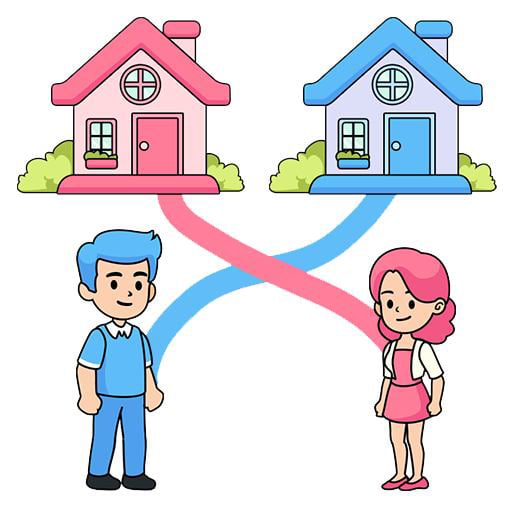 Игра Спешка к Дому: Нарисуй Путь к Дому Игра Спешка к Дому: Нарисуй Путь к Дому