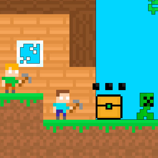Игра Майнкрафт Бродилка На Двоих: MC8Bit