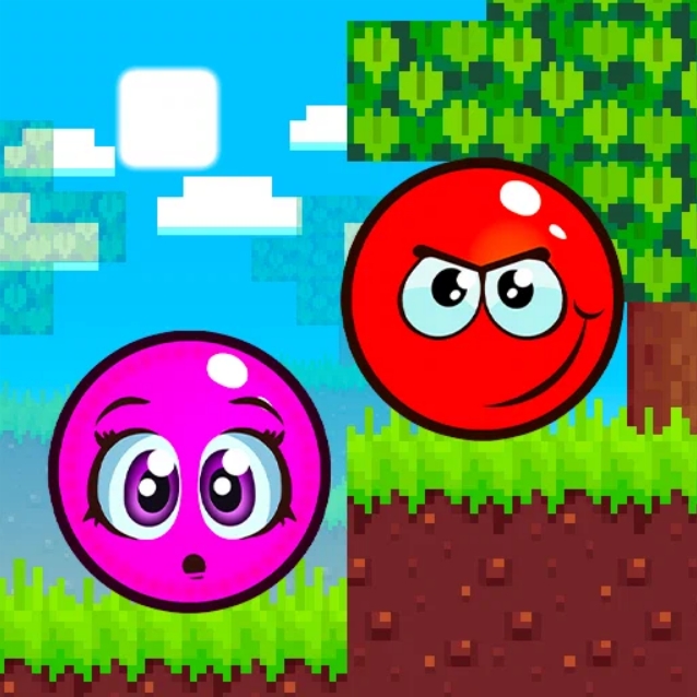 Игра Красный Шар: Платформы Майнкрафт