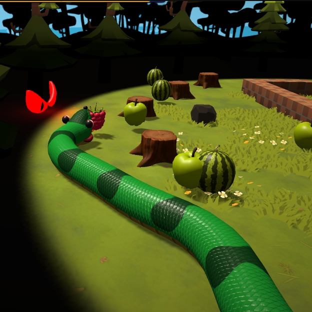 Игра Круглая Змея 3D