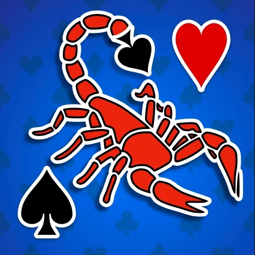 Игра Пасьянс Скорпион - Крупные Карты