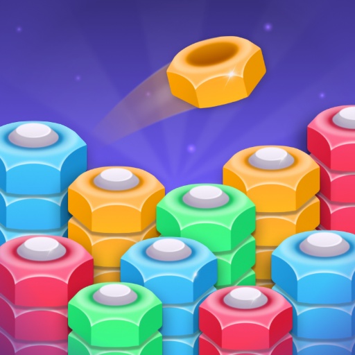 Игра Сортировочный Пазл: Гайки и Болты