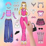 Игра Бумажная Кукла-Дневник: Одевалки DIY Игра Бумажная Кукла-Дневник: Одевалки DIY