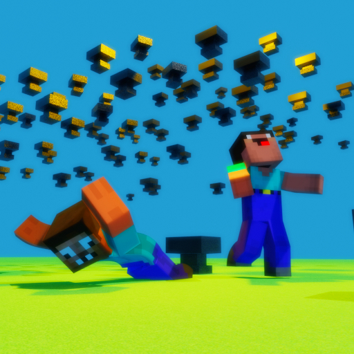 Игра Нуб Против Про, Но Идёт Дождь из Наковален в Майнкрафт