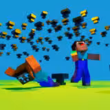 Игра Нуб Против Про, Но Идёт Дождь из Наковален в Майнкрафт Игра Нуб Против Про, Но Идёт Дождь из Наковален в Майнкрафт