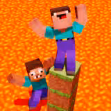 Игра Нуб Против Про, Но Пол: Лава в Майнкрафт Игра Нуб Против Про, Но Пол: Лава в Майнкрафт