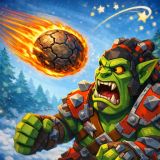 Игра Оборона от Орков с Помощью Катапульты