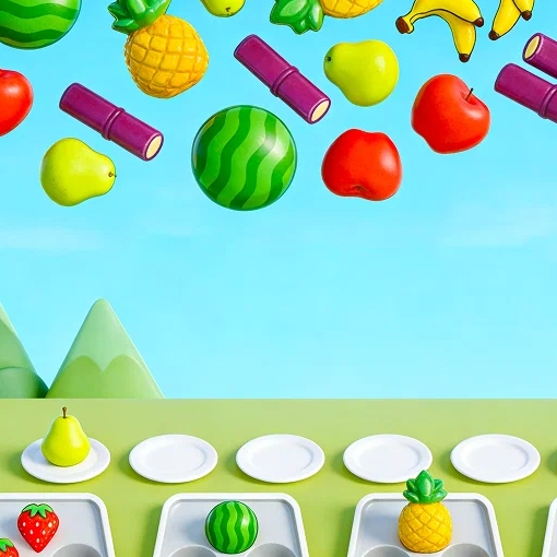 Игра Поймай Фрукты: Пазл Падения