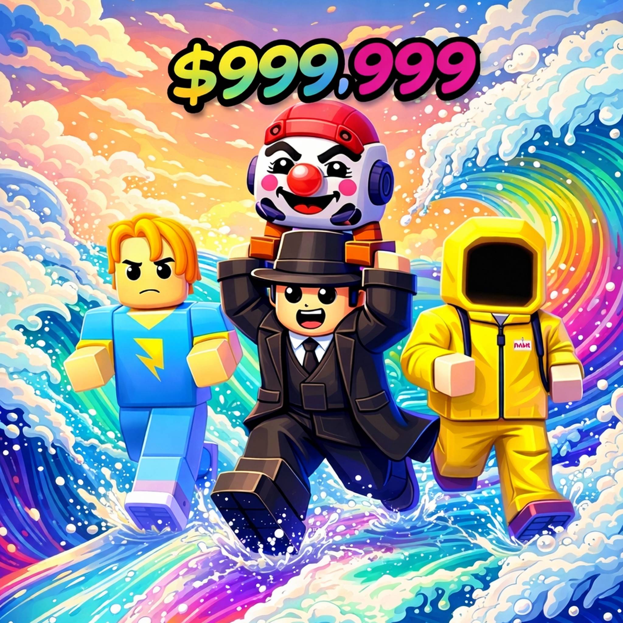 Игра Обби: Мозговая Волна