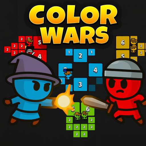 Игра Colorwars.Io - Завоевание Игра Colorwars.Io - Завоевание