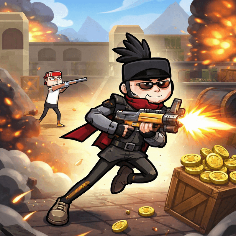 Игра Стикмен Шутер: Повышение Уровня