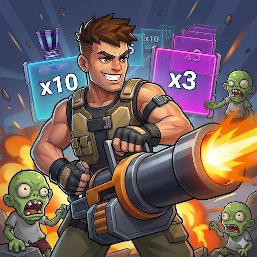 Игра Оборона От Зомби: Выживание с Взрывными Бочками