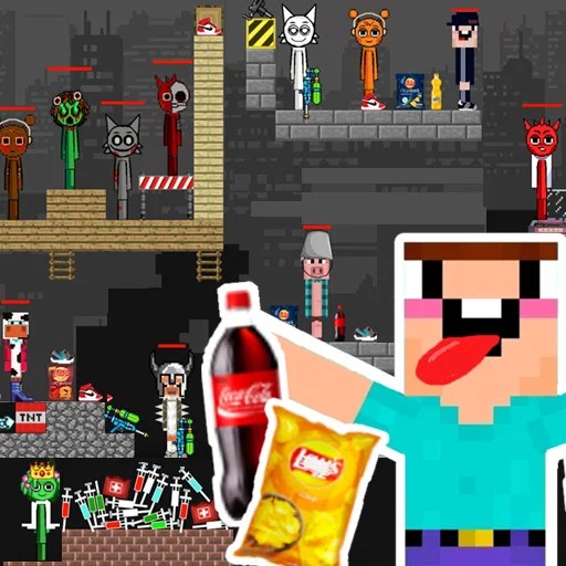 Игра Супер Плейграунд: Нубик, Чипсы и Кола! Игра Супер Плейграунд: Нубик, Чипсы и Кола!